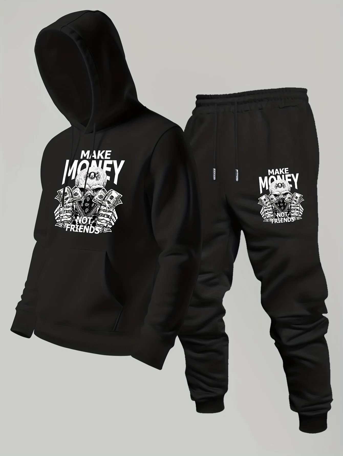 Outdoor Sport Hoodie - Conjunto de Moletom Masculino Estampado 2026