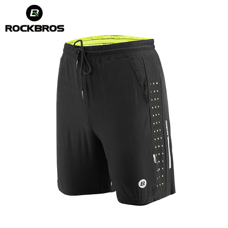 Outdoor Sport Field - ROCKBROS-Unisex Respirável Running Shorts, Roupa Exercício,