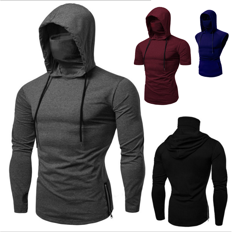 Outdoor Sport Hoodie - Novo masculino ginásio fino hoodie manga