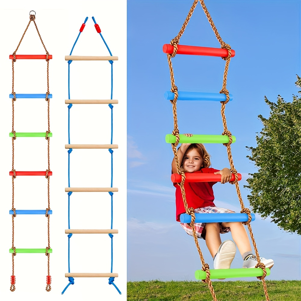 Outdoor Sport Climbing Gear - Escada de Escalada Colorida para Crianças,
