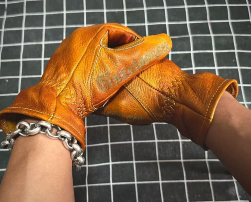 Feito à mão de couro genuíno r - Horse Riding Glove avaliação e preço