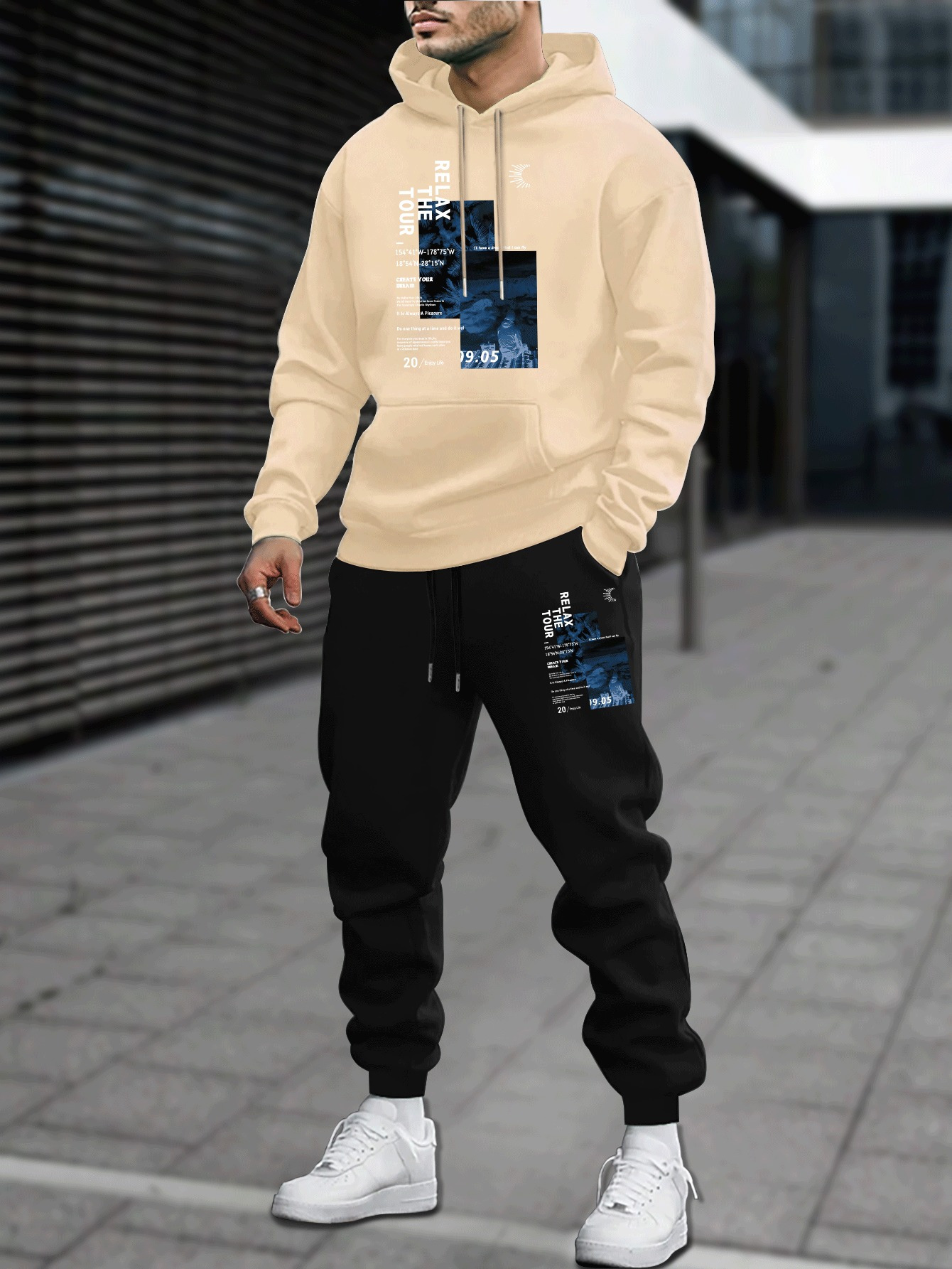 Conjunto de Moletom Masculino  - Outdoor Sport Hoodie avaliação e preço