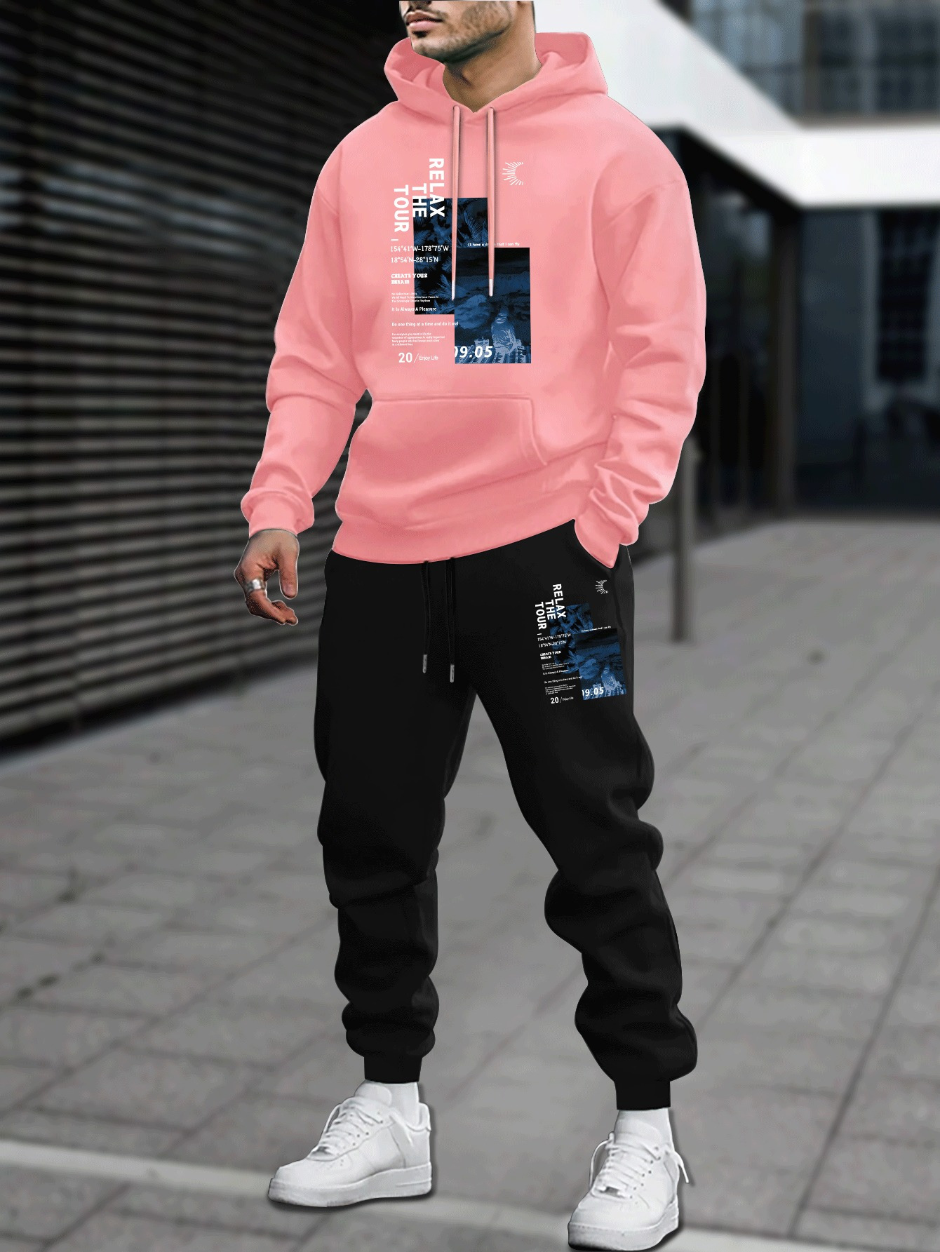 Conjunto de Moletom Masculino  - Outdoor Sport Hoodie avaliação e preço