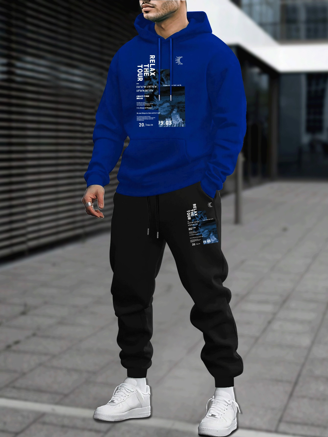 Conjunto de Moletom Masculino  - Outdoor Sport Hoodie avaliação e preço